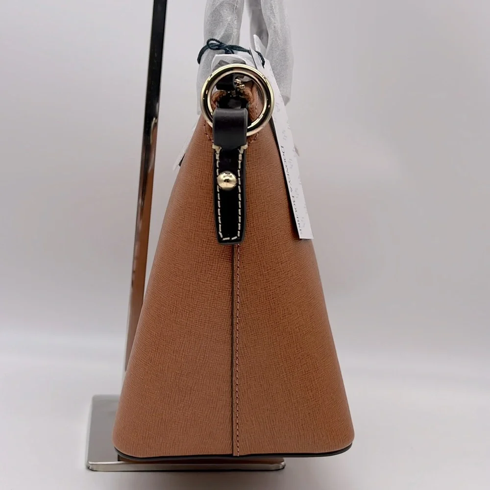 Dooney & Bourke Saffiano Small Heidi Satchel Natural